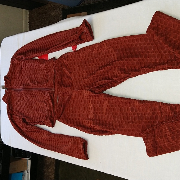 Brazilian leggings and crop jacket set honeycomb style size small - Picture 6 of 15